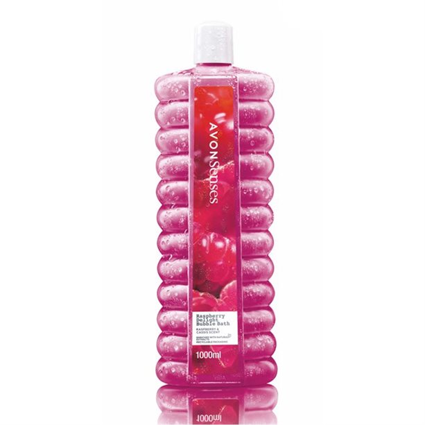Avon Senses Raspberry Delight Bubble Bath - 1 Litre