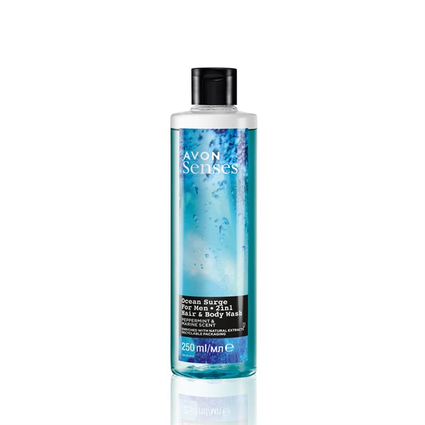 Avon Senses Ocean Surge Hair & Body Wash - 250ml