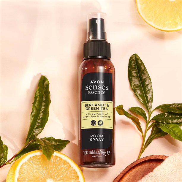 Avon Senses Essence Bergamot & Green Tea Room Spray