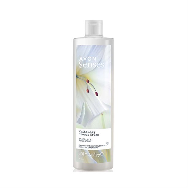 Avon Senses White Lily Shower Cream- 500ml