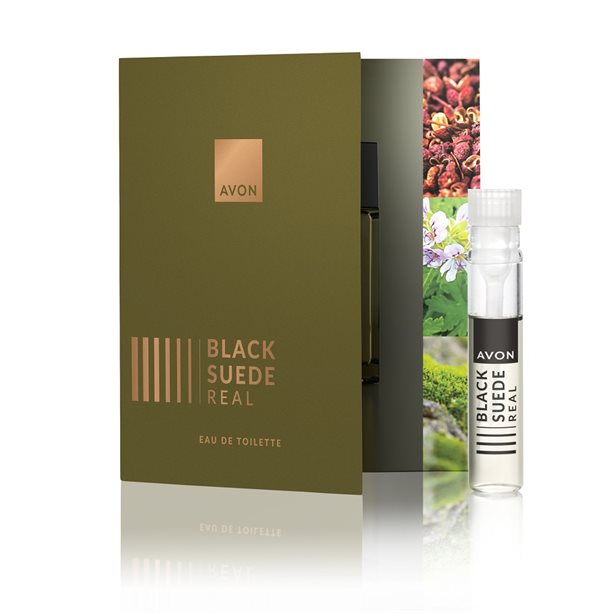 Avon Black Suede Real Dipstick On Card