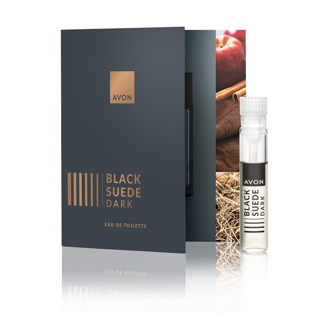 Avon Black Suede Dark Dipstick On Card